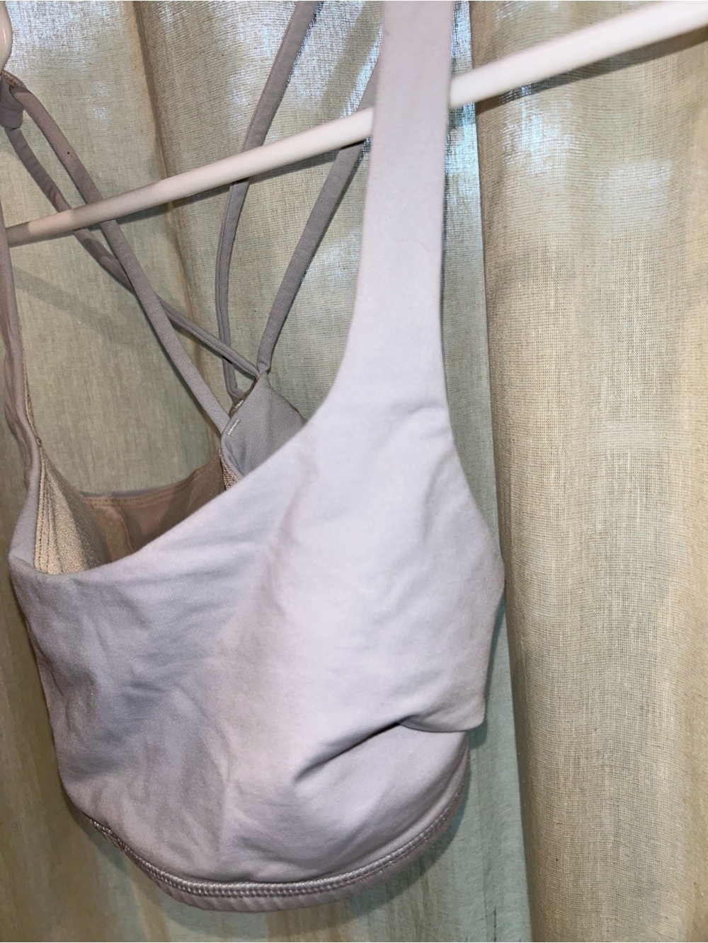 lululemon athletica Strappy Sports Bra - Light Gray Lavender size 6 - Picture 7 of 7